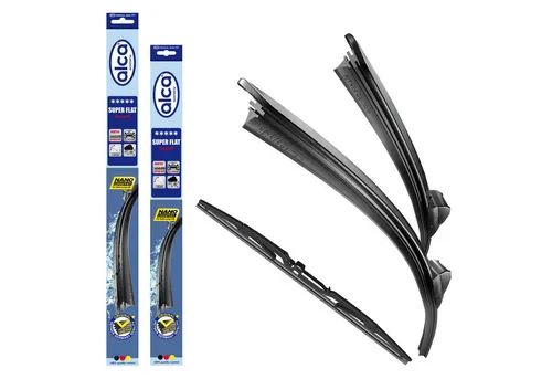 alca Scheibenwischblätter Set für HYUNDAI i30 Fastback & Hatchback - Scheibenwischerblätter Set (3-teilig) für HYUNDAI i30 (06.2017-05.2023) mit optimaler Wischleistung und NANO-Graphit-Technologie für leises, streifenfreies Wischen.