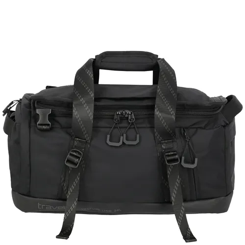 travelite VENTURE LINE Duffle S Schwarz - Die ideale Sport- und Reisetasche: Die Venture Line Duffle S ist leicht, robust und vielseitig tragbar – ob über der Schulter, in der Hand oder als Rucksack.
