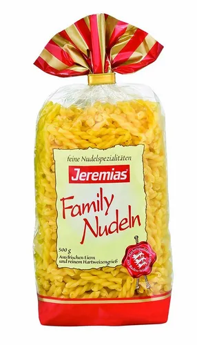 Jeremias Nudeln, Jeremias Schlingli Classic Frischei Family Nudeln 500g 4er Pack