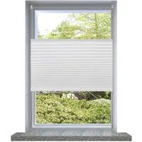 vidaXL Plissee 80x150cm Weiß - Faltrollo mit flexiblem Sichtschutz - Plissees für Fenster, idealer Sonnen- und Sichtschutz, einfach zu montieren ohne Bohren, perfekt für jeden Raum und vielseitig einsetzbar.