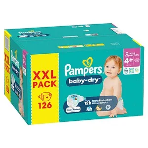 Pampers Windeln baby-dry XXL PACK Gr. 4+ (10-15 kg)