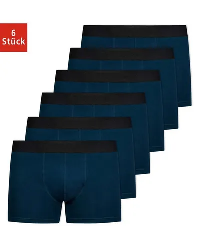 SNOCKS Boxershorts Enge Pants Herren Unterhose ohne Logo (6-St., 6 Stück) aus Bio-Baumwolle, ohne kratzenden Zettel