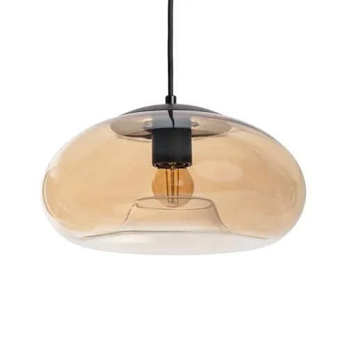 LEDKIA LIGHTING Pendelleuchte Glas Amina Bernstein in orange von Ledkia