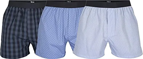 jbs Boxershorts für Herren, Unterhosen für Männer im Set aus ökologischer Baumwolle, lockere Shorts für Herren im 3er-Pack, Mehrfarbig, XL