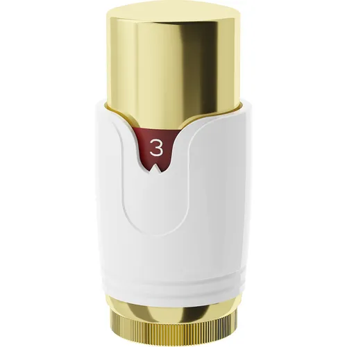 Mexen thermostatischer Heizkörperkopf, weiß/gold - W900-000-25