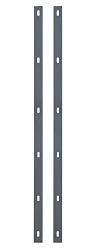 Alberts 646165 Set Flacheisen Step² | Hochwertige Befestigungslösung - S-Haken, 2er Set aus feuerverzinktem Stahl, ideal für die Befestigung von Doppelstab-Gittermatten an Gabionen, langlebig und in anthrazit RAL 7016 beschichtet.