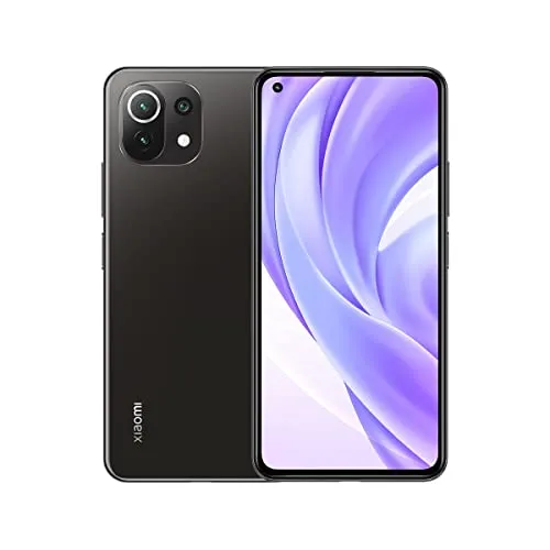 Xiaomi Mi 11 Lite 4G 128GB Boba Black - Simlockfreies Handy mit federleichtem Design (157 g) und 6,55