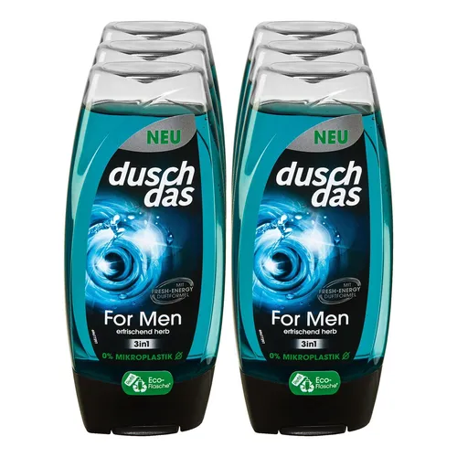 duschdas Duschgel For Men 225 ml, 6er Pack