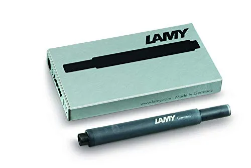 Lamy T10 Tintenpatronen schwarz 5 x 5 Sparpack Lamy T10 Tintenpatronen schwarz (5 Päckchen, Schwarz)