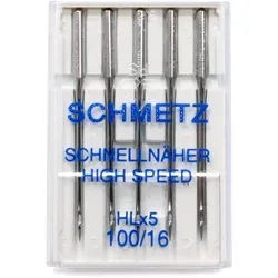 Schmetz Schnellnäher-Nadeln HLx5 5er Packung Stärke 100