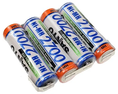 Panasonic Akkupack 4,8V 2700mAh F1x4 Zelle HR-3U LF Z-Form - Batterien & Akkus - Hochleistungs-Akkupack mit 2700mAh für zuverlässige Energieversorgung in Geräten, Spielzeugen und mehr.