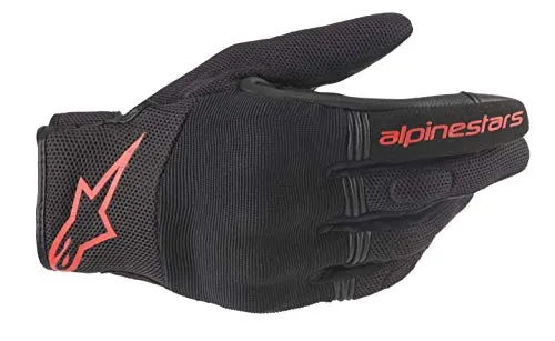 Alpinestars Copper Motorradhandschuhe Black Red Fluo von Alpinestars
