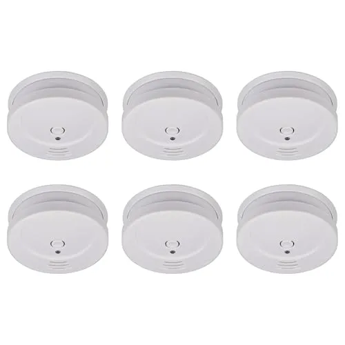 Brennenstuhl Rauchmelder SET 6x RM C 9010 - Rauchmelder Set mit 6 geprüften Geräten und austauschbaren Batterien, ideal zur frühzeitigen Rauchwarnung in Ihrem Zuhause – für mehr Sicherheit und Schutz für Ihre Familie.
