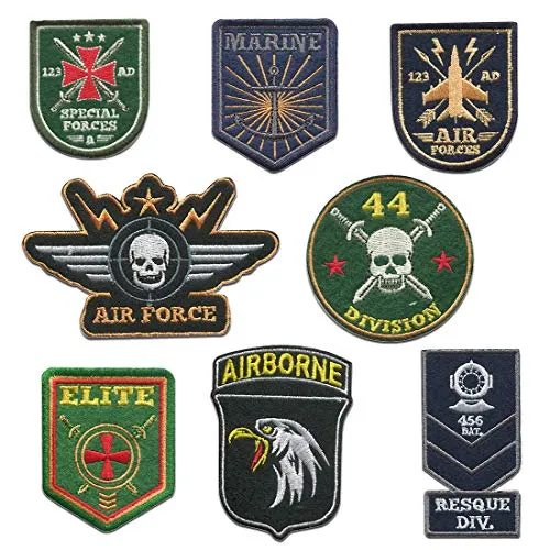 Catch the Patch Troopers Set 8 Stück - (Größe: verschiedene Größen) – Kultige Aufnäher zum Aufbügeln & Aufnähen – Für Jacken, Rucksäcke, Shirts & Cosplay – Ein Must-have für DIY-Fans