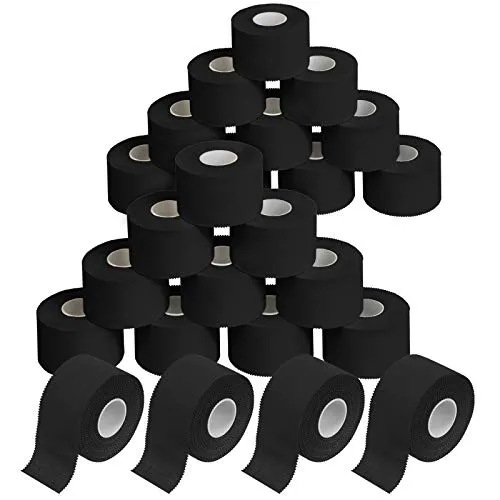 ALPIDEX 24 Rollen Sport Tape Set 3,8 cm x 10 m – Hautfreundliches Gelenk Tape in Schwarz - VIELSEITIG: Ideal zur Stabilisierung von Gelenken und Bändern in allen Sportarten. PRAKTISCH: Leicht reißbar ohne Schere, mit hoher Klebekraft für sicheren Halt. LIEFERUMFANG: 24 Rollen Tape, 3,8 cm breit und 10 m lang.