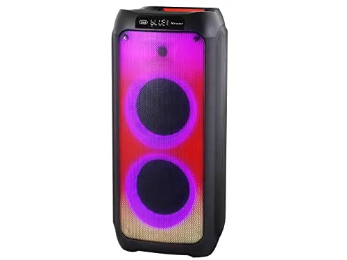 Trevi Xfest XF 3100 KB Kabelloser Lautsprecher, 130 W, USB, AUX-IN, TWS, Flammeneffekt, Karaoke mit Mikrofon, wiederaufladbarer Akku