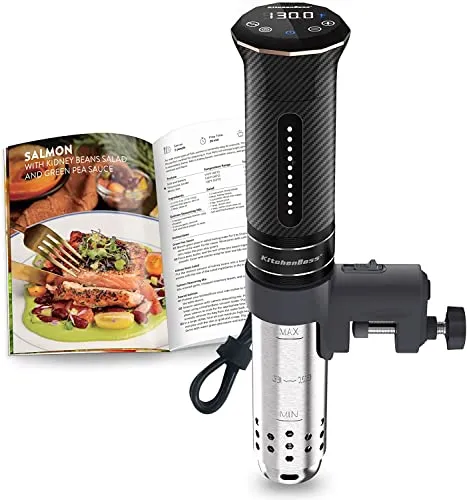 KitchenBoss Sous Vide Garer Stick Präzisionskocher Präziser: G300T Temperatureinstellung IPX7 Wasserdicht LED Touch-Display Immersion Tauchzikulator 3D Zirkulation mit Timer