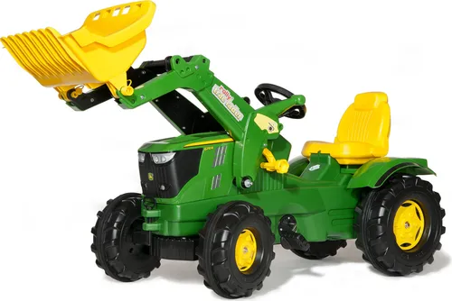 Rolly Toys Farmtrac John Deere mit Lader - Spielspaß für kleine Traktor-Fans - Kindertraktor mit praktischen Lader, ideal für Outdoor-Abenteuer und kreatives Spielen im Freien.