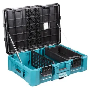 Makita MAKTRAK L P-91017 Werkzeugkoffer - Robuster Sortimentskasten mit cleverer Innenstruktur, beidseitigem Zugang und Platz für längere Werkzeuge – ideal für Profis und mobile Einsätze.