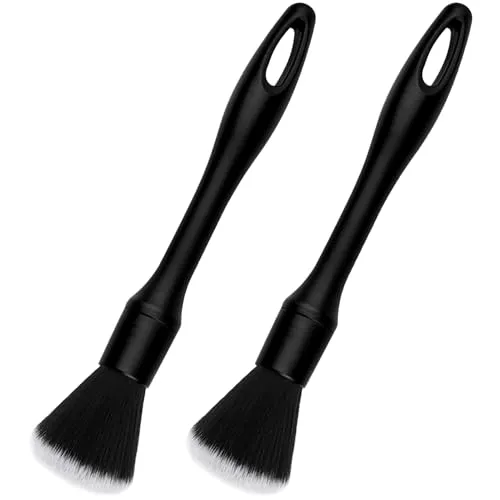 Stück Detailing Pinsel 22 cm,Reinigungspinsel Auto,Detailing Pinsel Auto,Pinsel Autoreinigung,Auto Pinsel Innenraum,Staubpinsel,Nass- und Trockengebrauch,für Automobilinnenräume,Möbel,Tastaturen 2