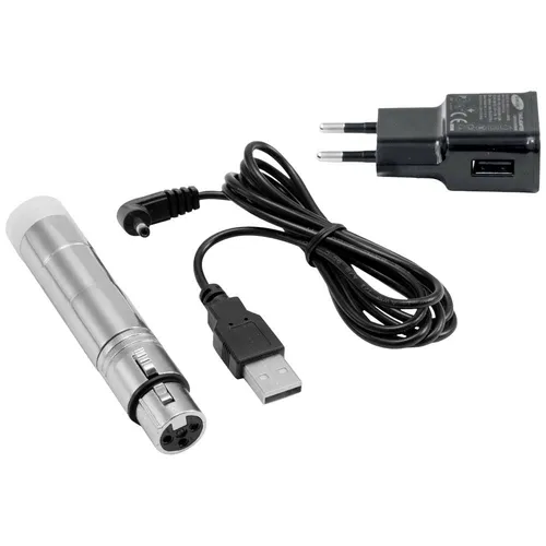 EUROLITE AKKU QuickDMX-Funkempfänger - Akkubetriebener DMX-Funkempfänger mit 20 Stunden Laufzeit, störungsfreier Betrieb bis 400m Reichweite