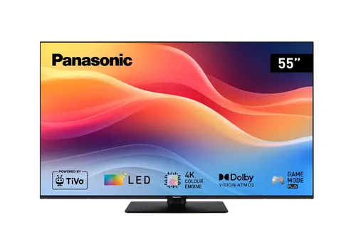 Panasonic TB-55W61AEZ 4K LED Ultra HD TV 55 Zoll - Fernseher mit 4K Colour Engine für lebendige Bilder, Multi-HDR-Unterstützung mit Dolby Vision und Dolby Atmos für beeindruckenden Sound – ideal für Filmabende und Gaming.