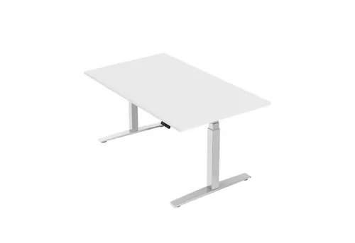 boho office® Schreibtisch Basic Line, Weiß in weiß von boho office