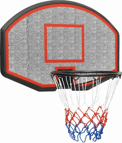 vidaXL Basketballkorb Schwarz 71x45 cm