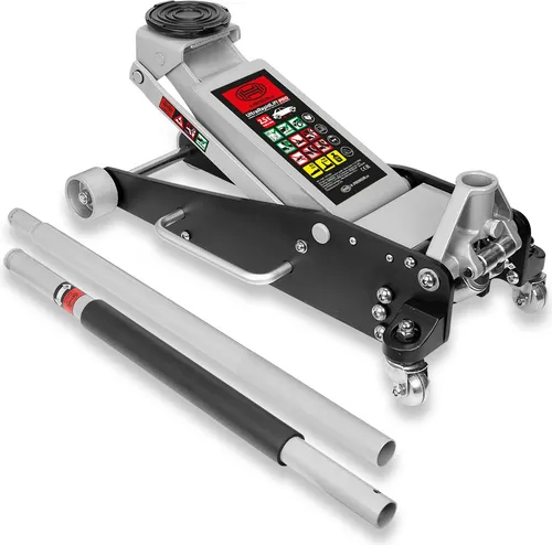 HEYNER Wagenheber 347000 - UltraRapidLift Pro - Hydraulischer Rangierwagenheber für SUV und PKW, mit einer Tragfähigkeit von 2,5 t und einer Hubhöhe bis 460 mm, ideal für schnelle und mühelose Fahrzeugwartung.