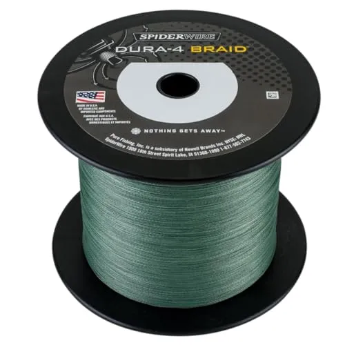 Spiderwire Filo da Pesca Dura 4 Green 0.25mm 1800m - Angelschnüre aus hochwertigem Dyneema, ideal für Surfcasting und Carpfishing, mit einer beeindruckenden Tragkraft und Langlebigkeit.