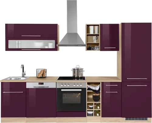 KOCHSTATION Küchenzeile KS-Eton, 300 cm mit E-Geräten von Kochstation