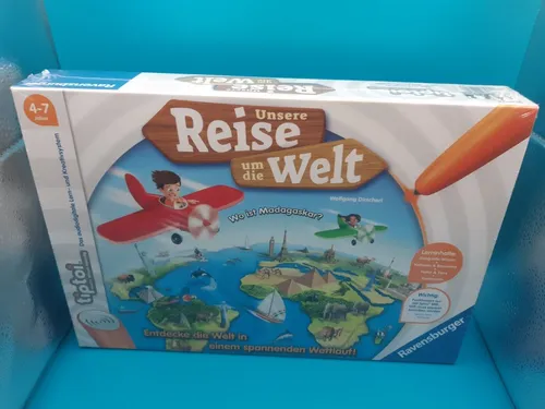 Ravensburger tiptoi® Lernspiel Unsere Reise um die Welt NEU OVP