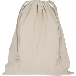 Zuziehbeutel - Baumwolle | OEKO-TEX 100 zertifiziert | 25x30cm | Jutebeutel | Einkaufstasche | unbedruckt, natur