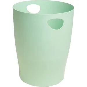 Exacompta Papierkorb 45380D, ECOBIN AutentiK, grün, rund, aus Kunststoff, 15 Liter