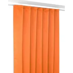 Beautex Verdunkelungsvorhang Verdunkelungsgardine Kräuselband Vorhang blickdicht abdunkelnd (1 St), Kräuselband, verdunkelnd orange 140 cm x 225 cm