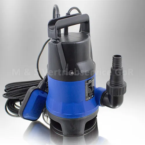 Tauchpumpe BITUXX 400 Watt für Schmutzwasser - Wasserpumpen für vielseitige Anwendungen: Ideal zum Entwässern, Bewässern und Fördern von Schmutzwasser mit einer maximalen Förderhöhe von 5 m und einem Durchfluss von bis zu 7500 L/h.