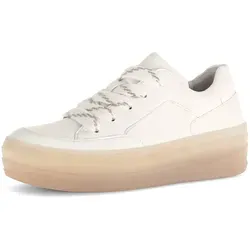 GABOR Plateausneaker für Damen, Gr. 40, weiß - Sportliche Plateausneaker aus hochwertigem Nappaleder mit Best Fitting-Ausstattung für optimalen Tragekomfort, ideal für Freizeit und Alltag.