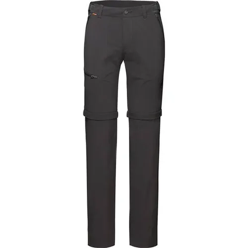 Mammut Runbold Zip Off Pants Men phantom (00150) 46 - Herren Outdoor- und Wanderhosen, vielseitig dank Zip-Off-Funktion für Shorts, atmungsaktiv und schnelltrocknend für optimalen Komfort bei wechselnden Wetterbedingungen.