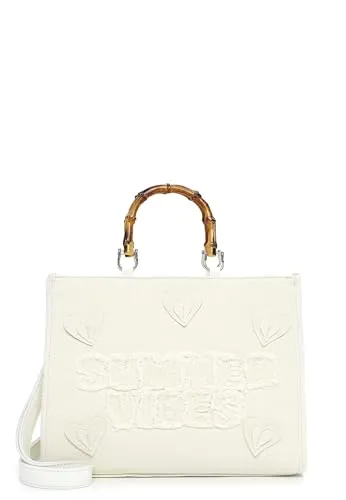 Emily & Noah Shopper E&N Joelle 65480 Damen Handtasche Uni ecru - Eleganter Shopper von EMILY & NOAH aus hochwertiger Baumwolle, vielseitig tragbar als Handtasche oder Umhängetasche. Mit praktischem Reißverschluss und Innenfächern für optimale Organisation.