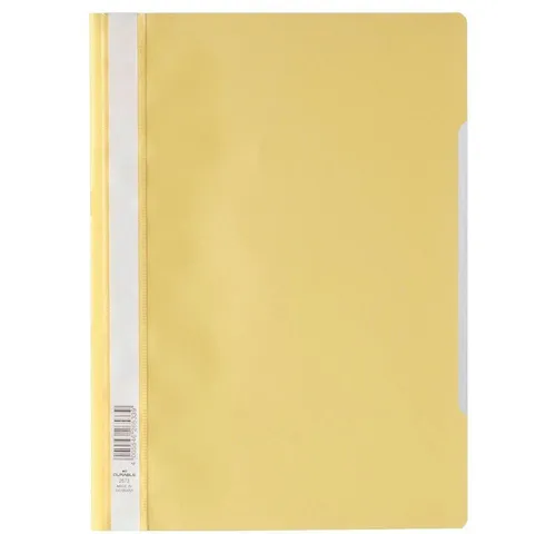 DURABLE Hefter DURABLE 2573 Sichthefter A4 PP Schnellhefter gelb - 10 Stück