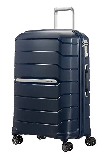 Samsonite Flux 4-Rollen Trolley 68 cm navy blue - erweiterbares Volumen bis 95L, leichter Transport dank Doppelrollen und robustem Polypropylen