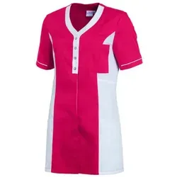 Leiber Damen Kasack rot/weiß 08/2789/0201 - Sportbekleidung-Sets, aus leichtem und atmungsaktivem Lyocell™-Gewebe, ideal für hohen Tragekomfort mit praktischen Taschen und Pflegeleichtigkeit.