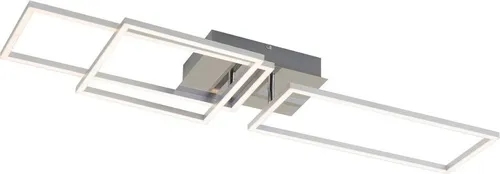 Briloner LED Deckenleuchte 3136-018 - Moderne Deckenlampe mit warmweißem Licht, ideal für jeden Raum. Energieeffizient und stilvoll in nickel matt, sorgt sie für angenehme Beleuchtung.