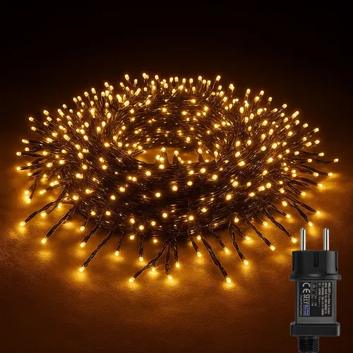 LED Clusterlichterkette 11,5m warmweiß
