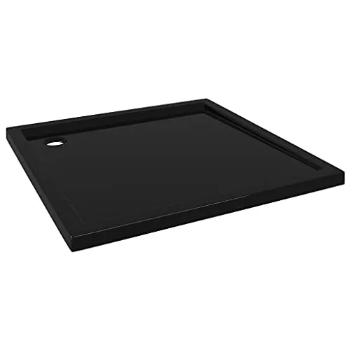 vidaXL Niedrige Schwelle Duschwanne 90x90cm - Duschkabine mit niedriger Schwelle für einfachen Ein- und Ausstieg. Hochglanz-ABS, kratzfest und schmutzabweisend, ideal für moderne Badezimmer.