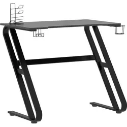 vidaXL Gaming-Schreibtisch mit ZZ-Gestell Schwarz und Rot