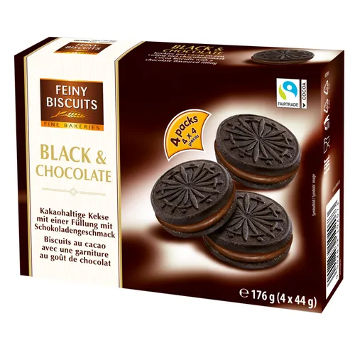 Feiny Kekse Dunkel & Schokolade 176 g