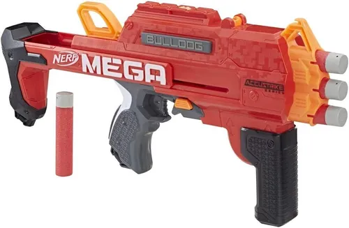 Produktbild NERF Gun N-STRIKE BULLDOG MEGA DART 42 cm incl 6 Darts Gewehr Kanone Pistole