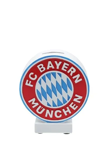 FC Bayern München Spardose mit Logo in Rot - Sichere deine Ersparnisse mit der FC Bayern München Spardose! Offizieller Fanartikel in leuchtendem Rot, ideal für kleine Fußballfans und Sammler. Hochwertiges Polyresin für langlebigen Spaß!