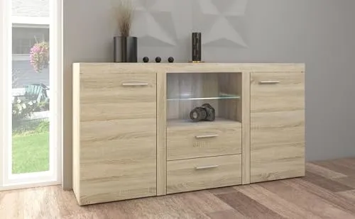 Küchen-Preisbombe TOP Kommode Sideboard Rumba in braun von Küchenpreisbombe